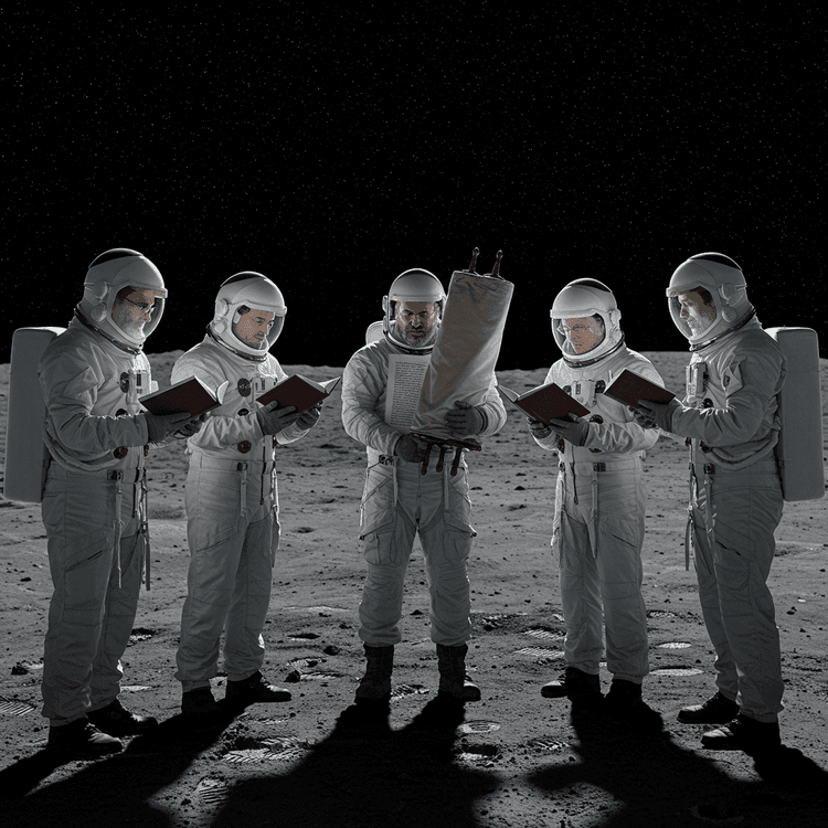Rosh Chodesh Outdoors Moon Minyan